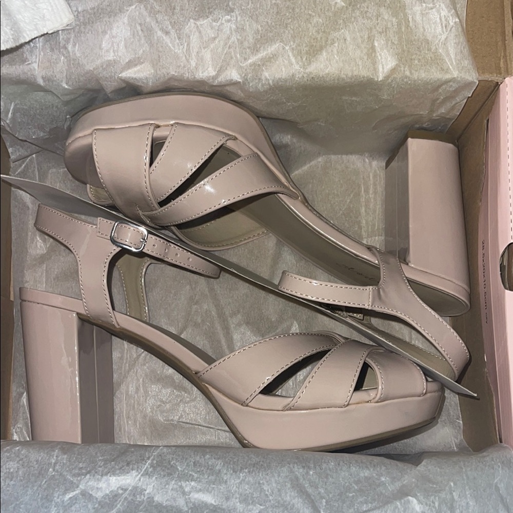 Jellypop Elenore Nude Patent Shoes